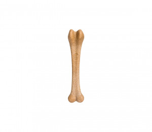 Žaislas kaulas guminis su bambuko pluoštu 14,5cm