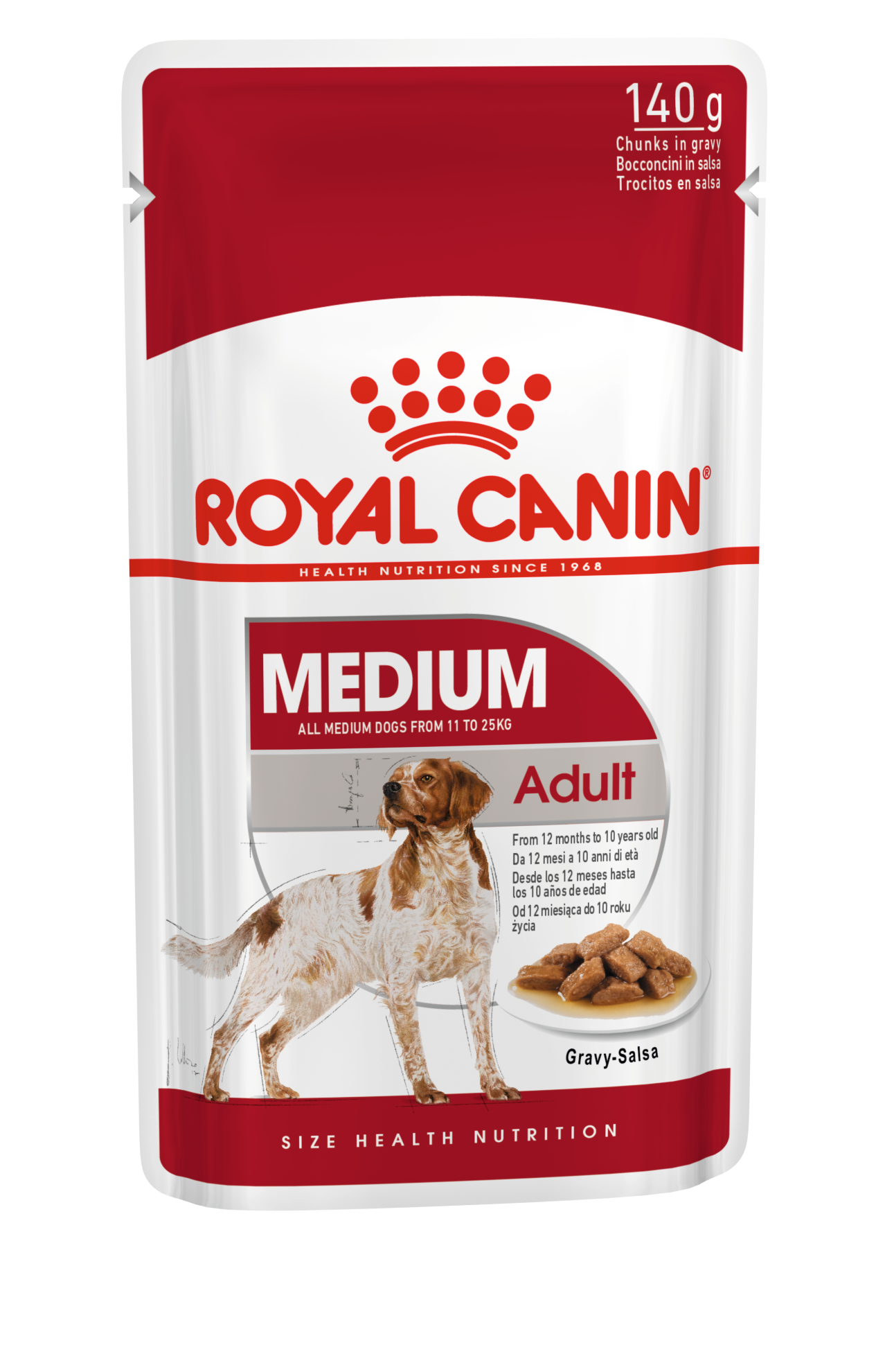 SHN Dog Medium Adult Gravy 10x140 g - Image 1
