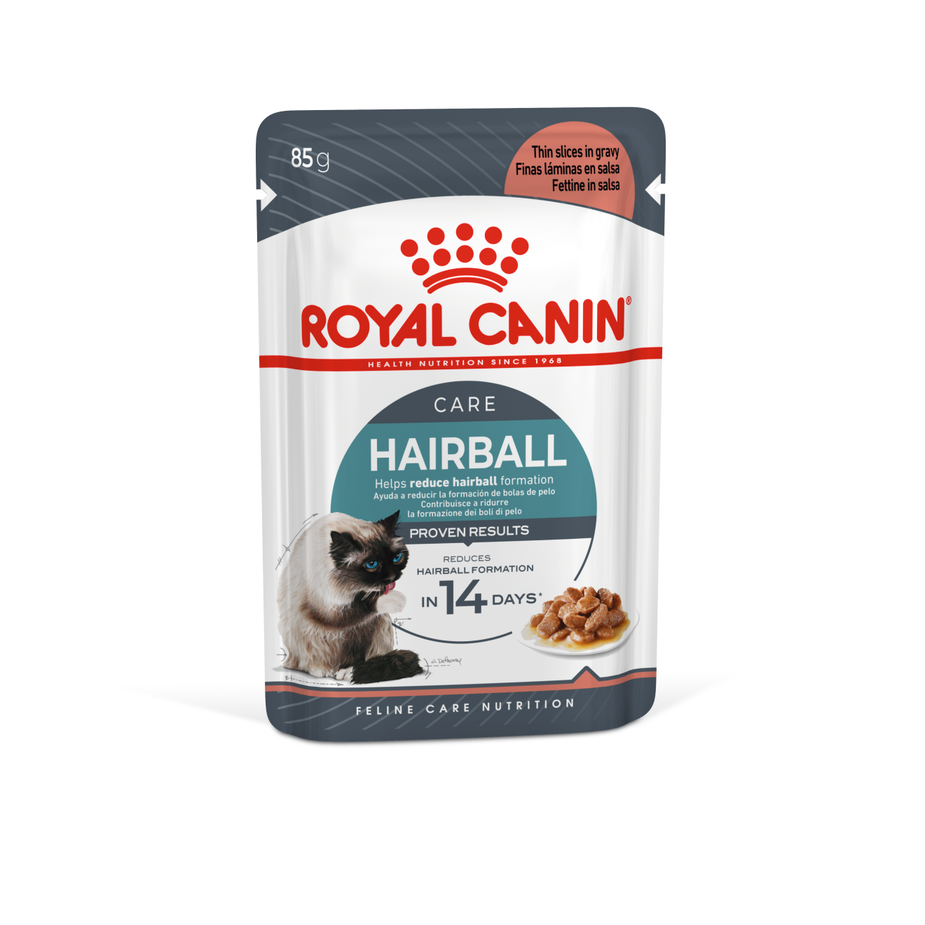 FCN Cat Hairball Care Gravy 12x85 g - Image 1