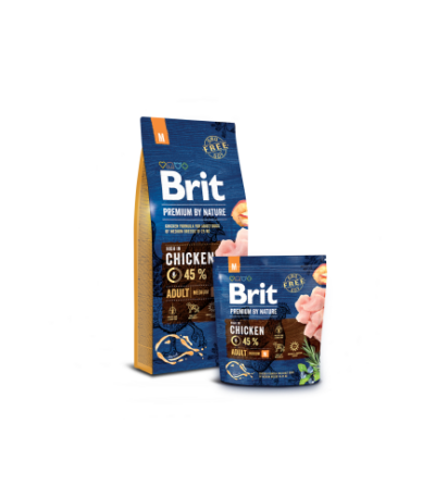 Brit Premium Medium dogs, 15 kg Chicken