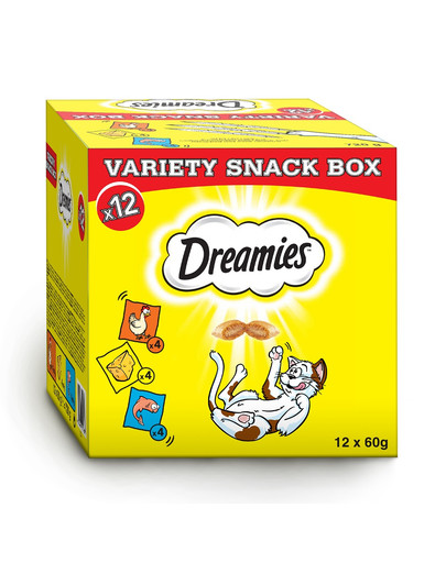 DREAMIES Variety Snack Box cat food 12x60g