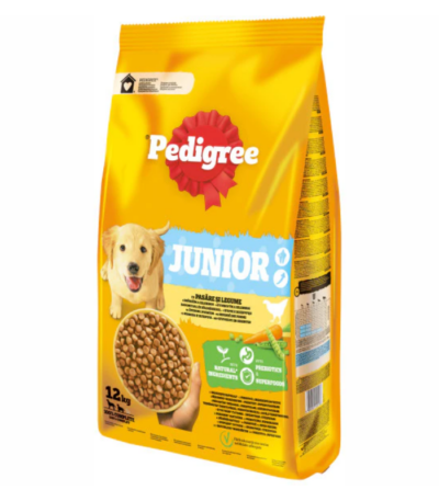 PEDIGREE Junior, poultry and vegetables, 12 kg