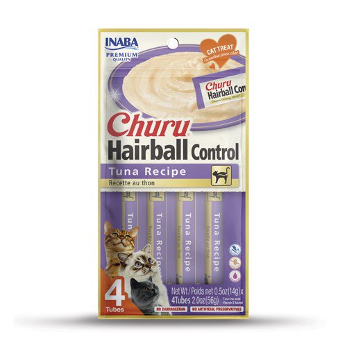 INABA CAT CHURU HAIRBALL TUNA 12x56g (672g)